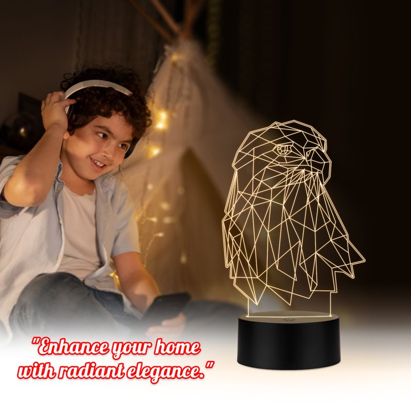 Eagle Led Night Lamp with Warm White Color Hoom Decor Lamp
